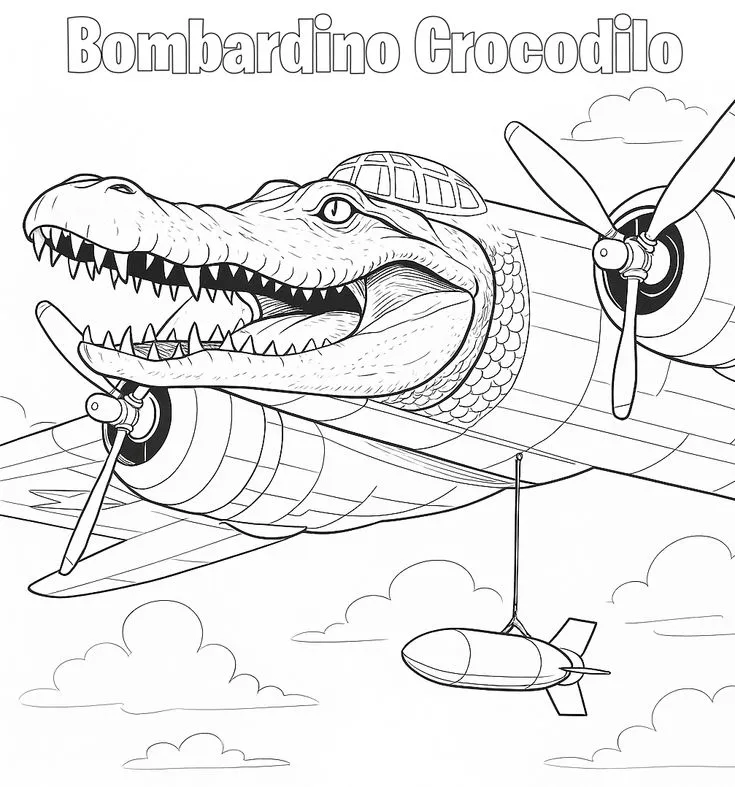 Haz clic para descargar dibujo de Cocodrilo para colorear e imprimir gratis Cocodrilo para colorear HD fácil y bonito - Descarga e imprime gratis - Dibujo exclusivo de Animales
