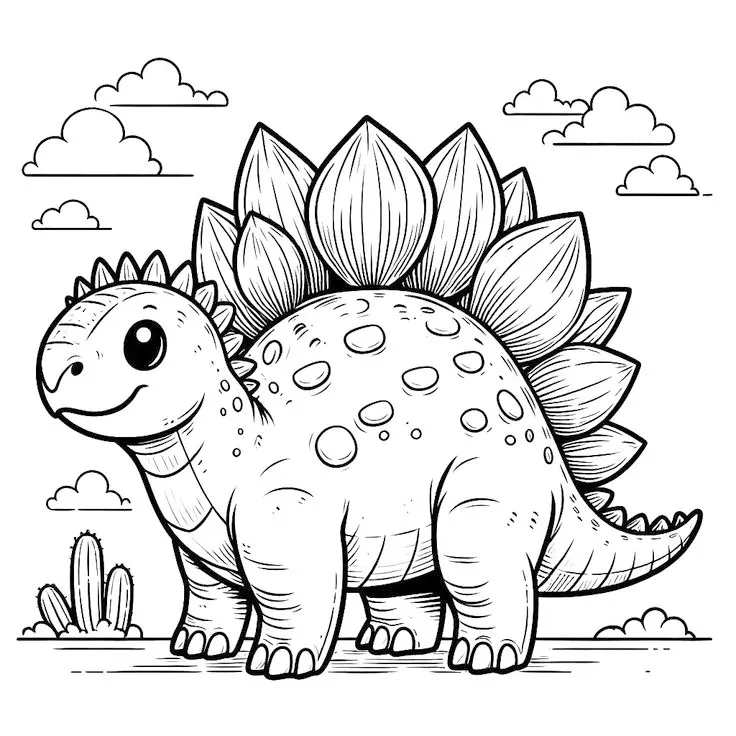 Haz clic para descargar dibujo de Dinosaurio (Variante) para colorear e imprimir gratis Dinosaurio (Variante) para colorear HD fácil y bonito - Descarga e imprime gratis - Dibujo exclusivo de Animales