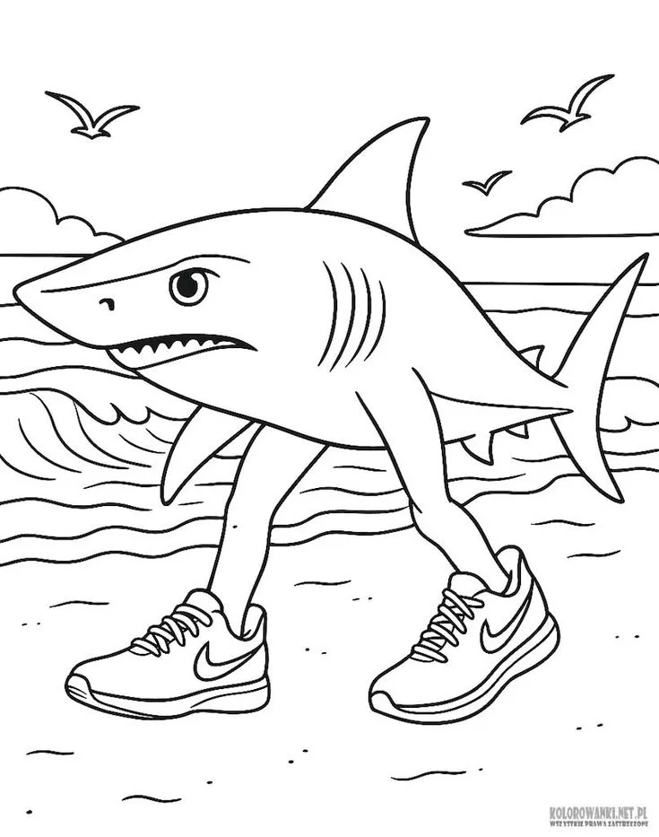 Haz clic para descargar dibujo de Tralarero Tralala para colorear e imprimir gratis Tralarero Tralala para colorear HD fácil y bonito - Descarga e imprime gratis - Dibujo exclusivo de Animales