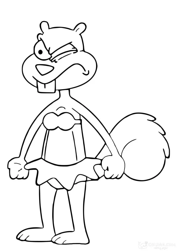 Haz clic para descargar dibujo de Arenita en Pose Fuerte para colorear e imprimir gratis Arenita en Pose Fuerte para colorear HD fácil y bonito - Descarga e imprime gratis - Dibujo exclusivo de Bob