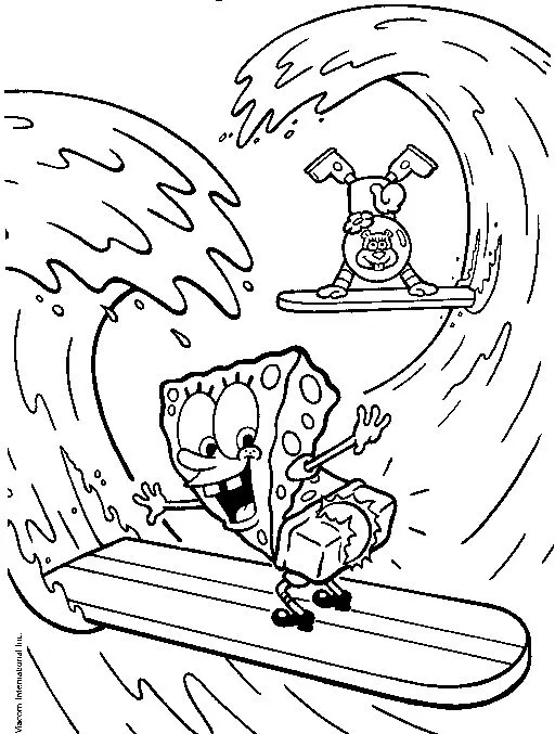 Haz clic para descargar dibujo de Bob Esponja y Arenita Surfeando Ola Tubular para colorear e imprimir gratis Bob Esponja y Arenita Surfeando Ola Tubular para colorear HD fácil y bonito - Descarga e imprime gratis - Dibujo exclusivo de Bob