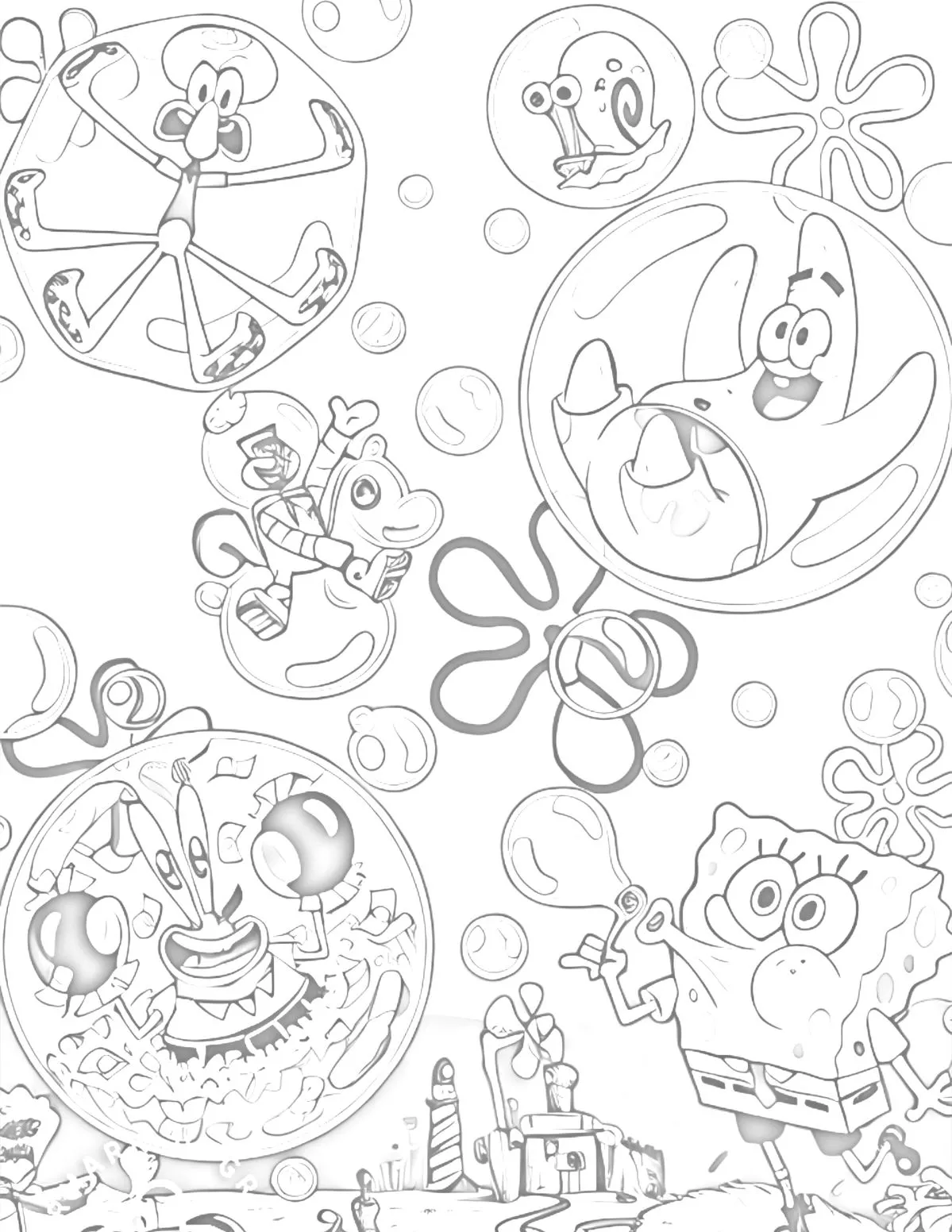 Haz clic para descargar dibujo de Bob Esponja Soplando Burbujas con Personajes para colorear e imprimir gratis Bob Esponja Soplando Burbujas con Personajes para colorear HD fácil y bonito - Descarga e imprime gratis - Dibujo exclusivo de Bob