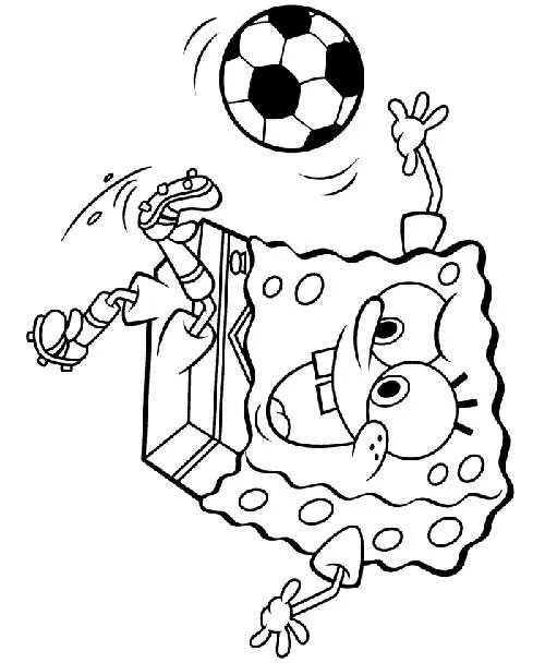 Haz clic para descargar dibujo de Bob Esponja Dando Cabezazo al Balón para colorear e imprimir gratis Bob Esponja Dando Cabezazo al Balón para colorear HD fácil y bonito - Descarga e imprime gratis - Dibujo exclusivo de Bob