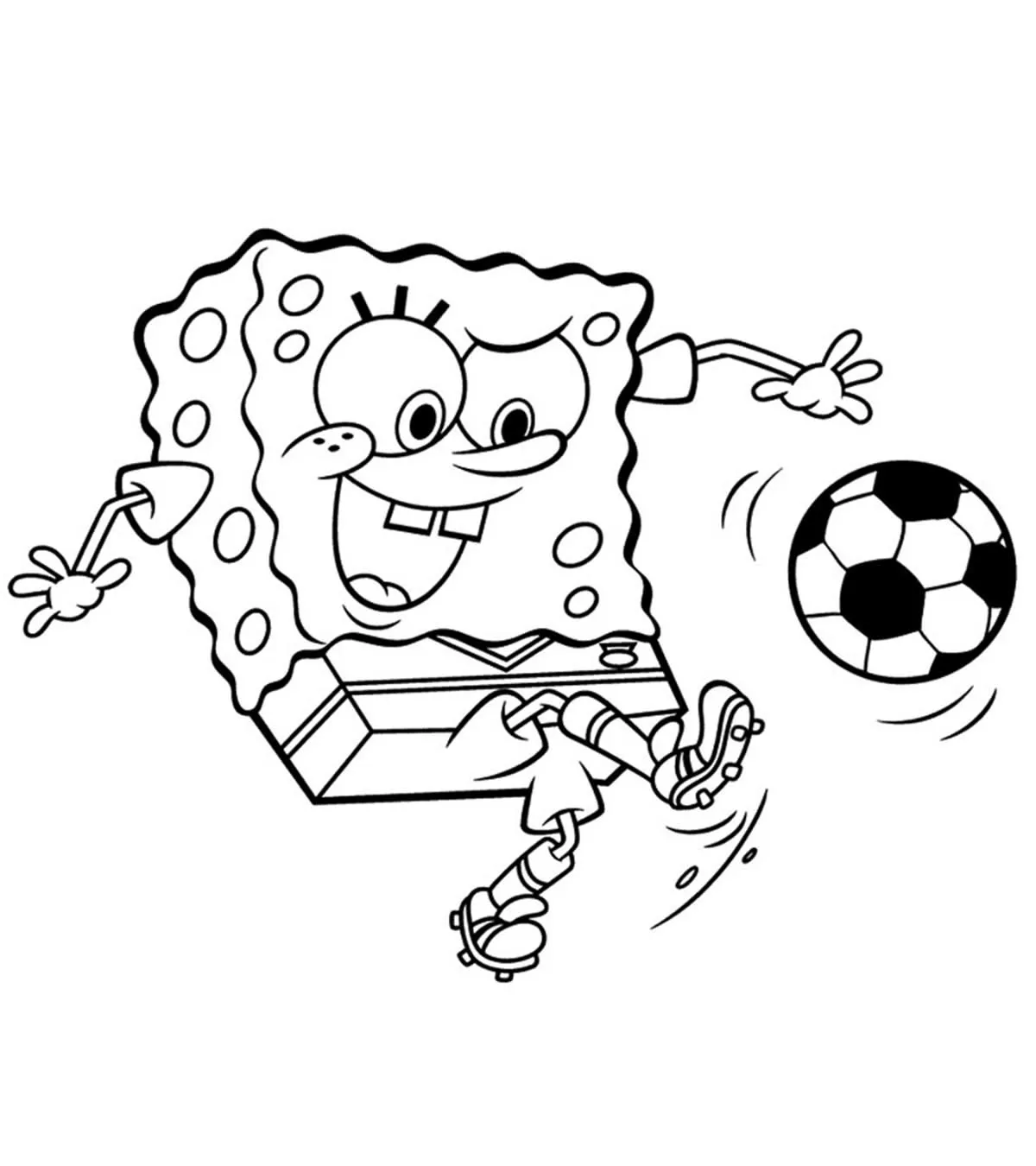 Haz clic para descargar dibujo de Bob Esponja Chutando Balón de Fútbol para colorear e imprimir gratis Bob Esponja Chutando Balón de Fútbol para colorear HD fácil y bonito - Descarga e imprime gratis - Dibujo exclusivo de Bob