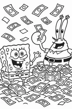 Haz clic para descargar dibujo de Bob Esponja y Sr. Cangrejo con Dinero para colorear e imprimir gratis Bob Esponja y Sr. Cangrejo con Dinero para colorear HD fácil y bonito - Descarga e imprime gratis - Dibujo exclusivo de Bob