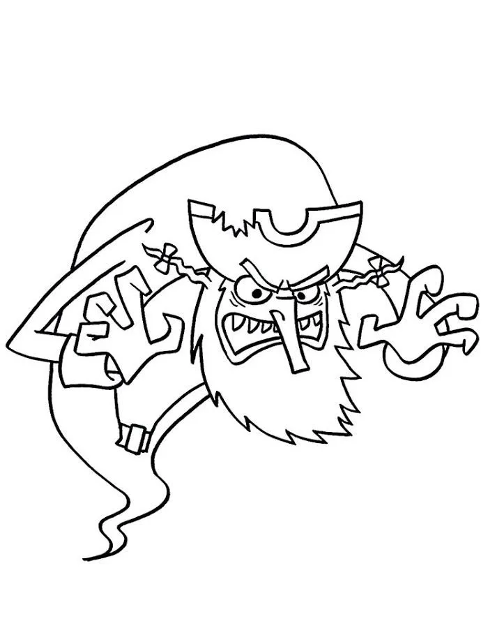 Haz clic para descargar dibujo de El Holandés Volador Fantasma para colorear e imprimir gratis El Holandés Volador Fantasma para colorear HD fácil y bonito - Descarga e imprime gratis - Dibujo exclusivo de Bob