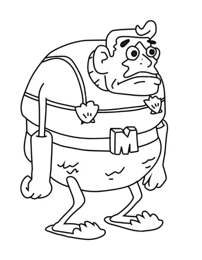 Haz clic para descargar dibujo de Hombre Sirena para colorear e imprimir gratis Hombre Sirena para colorear HD fácil y bonito - Descarga e imprime gratis - Dibujo exclusivo de Bob