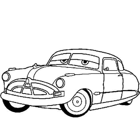 Doc Hudson para colorear e imprimir Doc Hudson para colorear - Rayo McQueen y Cars
