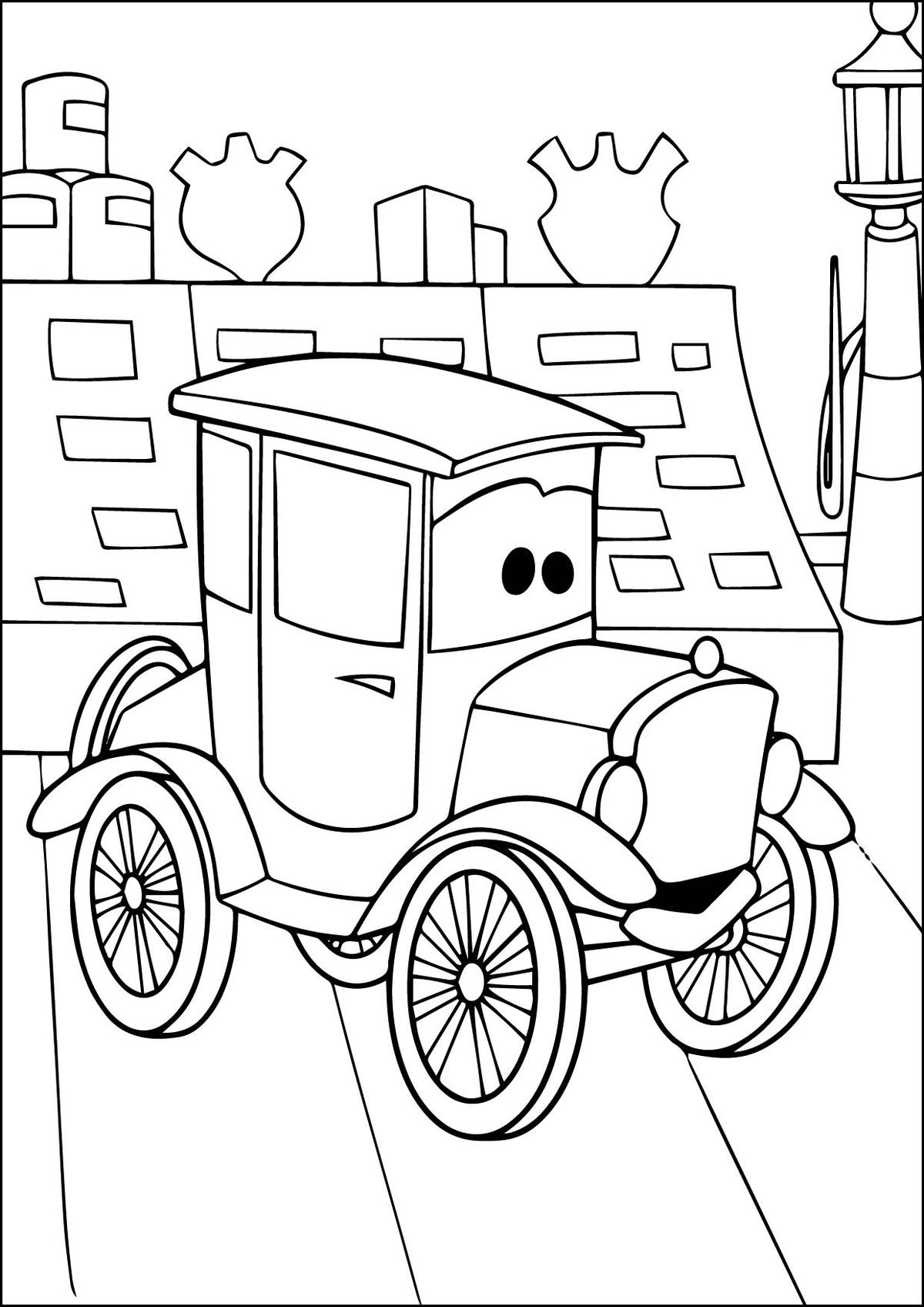 Ver dibujo completo de Lizzie en el Pueblo para colorear Dibujo de Lizzie en el Pueblo para colorear e imprimir gratis - Plantilla en alta calidad