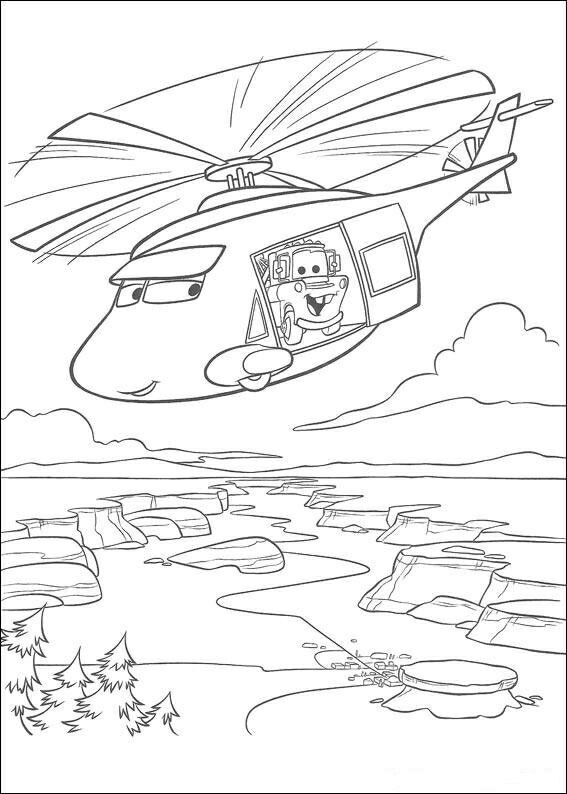 Ver dibujo completo de Mate en Helicóptero para colorear Dibujo de Mate en Helicóptero para colorear e imprimir gratis - Plantilla en alta calidad