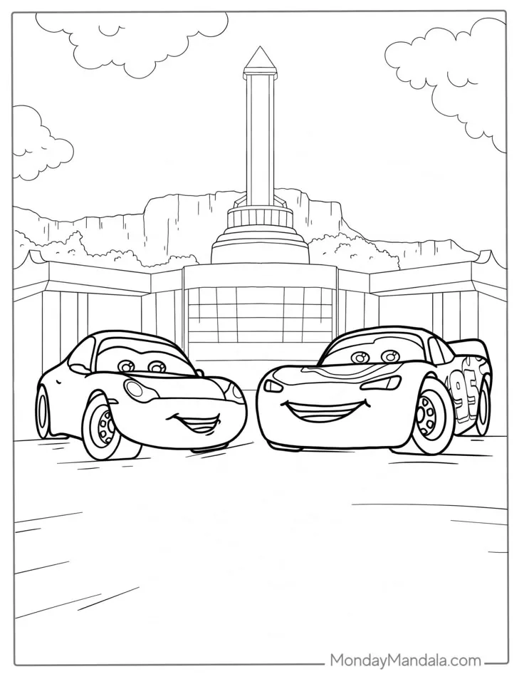 Ver dibujo completo de Rayo y Sally en el Hotel para colorear Dibujo de Rayo y Sally en el Hotel para colorear e imprimir gratis - Plantilla en alta calidad