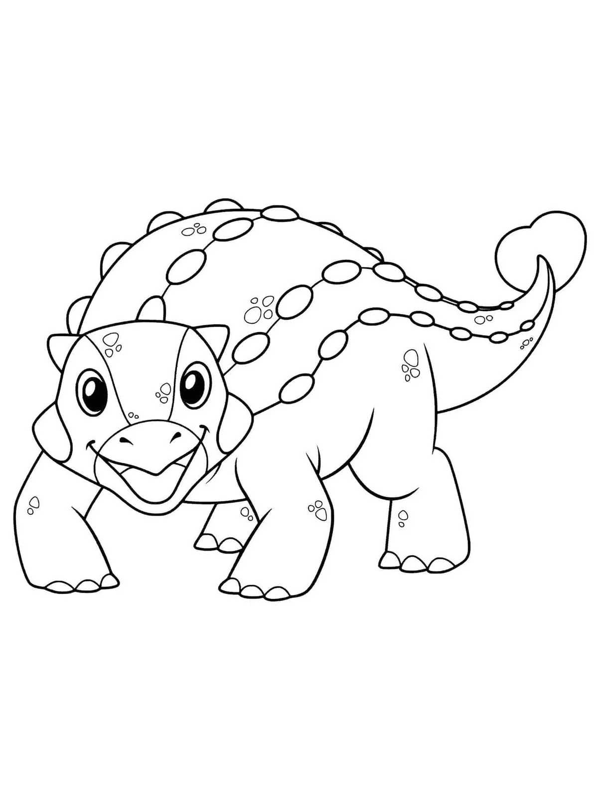 Haz clic para descargar dibujo de Anquilosaurio Bebé Kawaii para colorear e imprimir gratis Anquilosaurio Bebé Kawaii para colorear HD fácil y bonito - Descarga e imprime gratis - Dibujo exclusivo de Dinosaurios