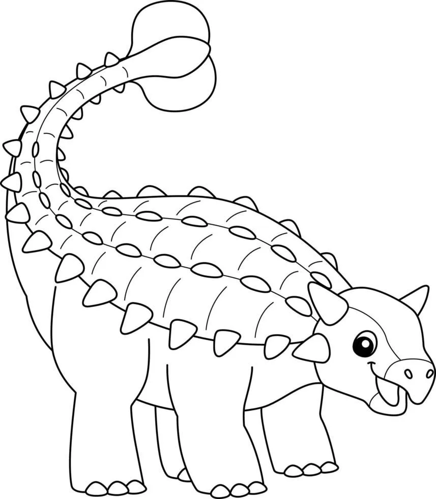 Haz clic para descargar dibujo de Anquilosaurio Kawaii con Maza para colorear e imprimir gratis Anquilosaurio Kawaii con Maza para colorear HD fácil y bonito - Descarga e imprime gratis - Dibujo exclusivo de Dinosaurios