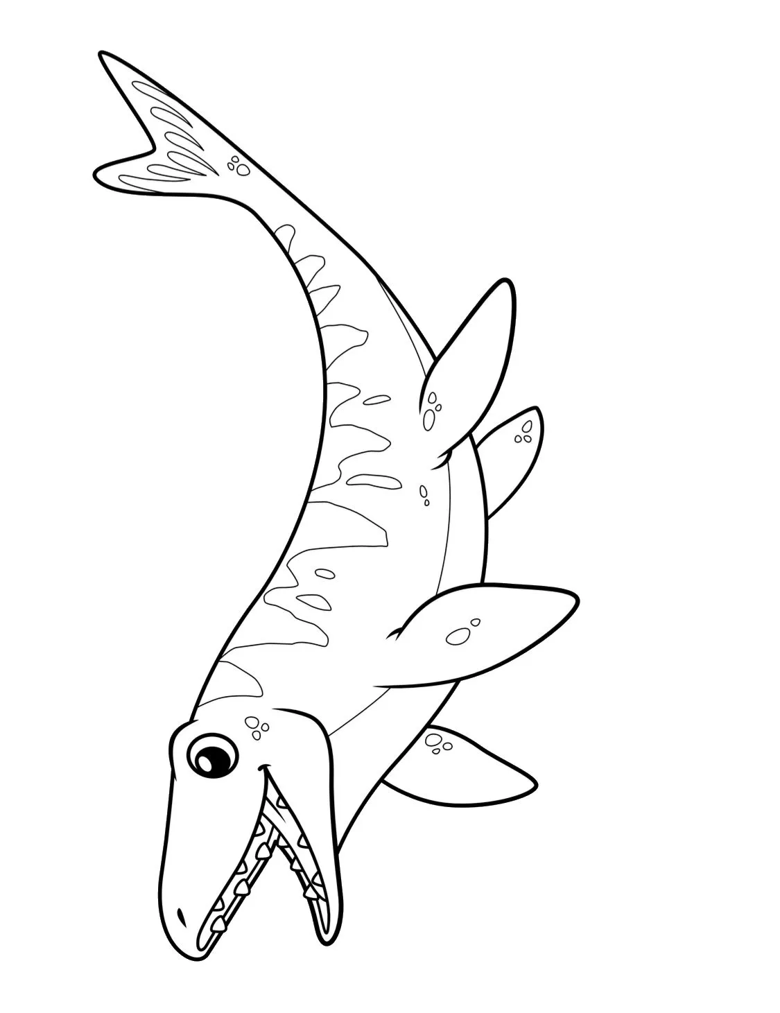 Haz clic para descargar dibujo de Ictiosaurio Kawaii Nadando para colorear e imprimir gratis Ictiosaurio Kawaii Nadando para colorear HD fácil y bonito - Descarga e imprime gratis - Dibujo exclusivo de Dinosaurios
