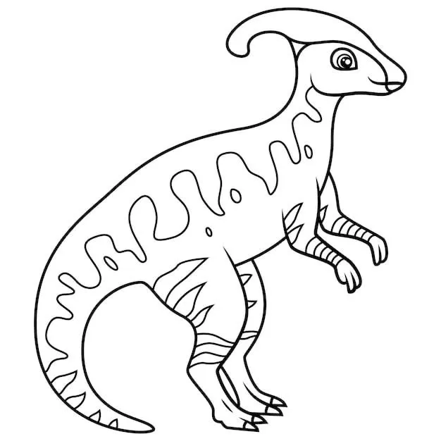 Haz clic para descargar dibujo de Parasaurolofus Kawaii para colorear e imprimir gratis Parasaurolofus Kawaii para colorear HD fácil y bonito - Descarga e imprime gratis - Dibujo exclusivo de Dinosaurios