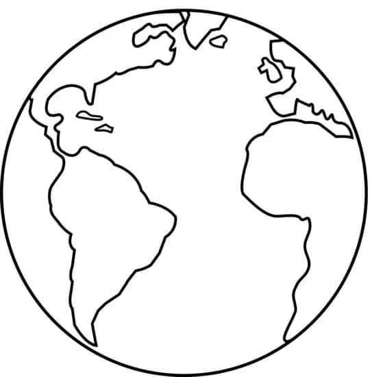 Haz clic para descargar dibujo de Planeta Tierra Simple para colorear e imprimir gratis Planeta Tierra Simple para colorear HD fácil y bonito - Descarga e imprime gratis - Dibujo exclusivo de Dibujos