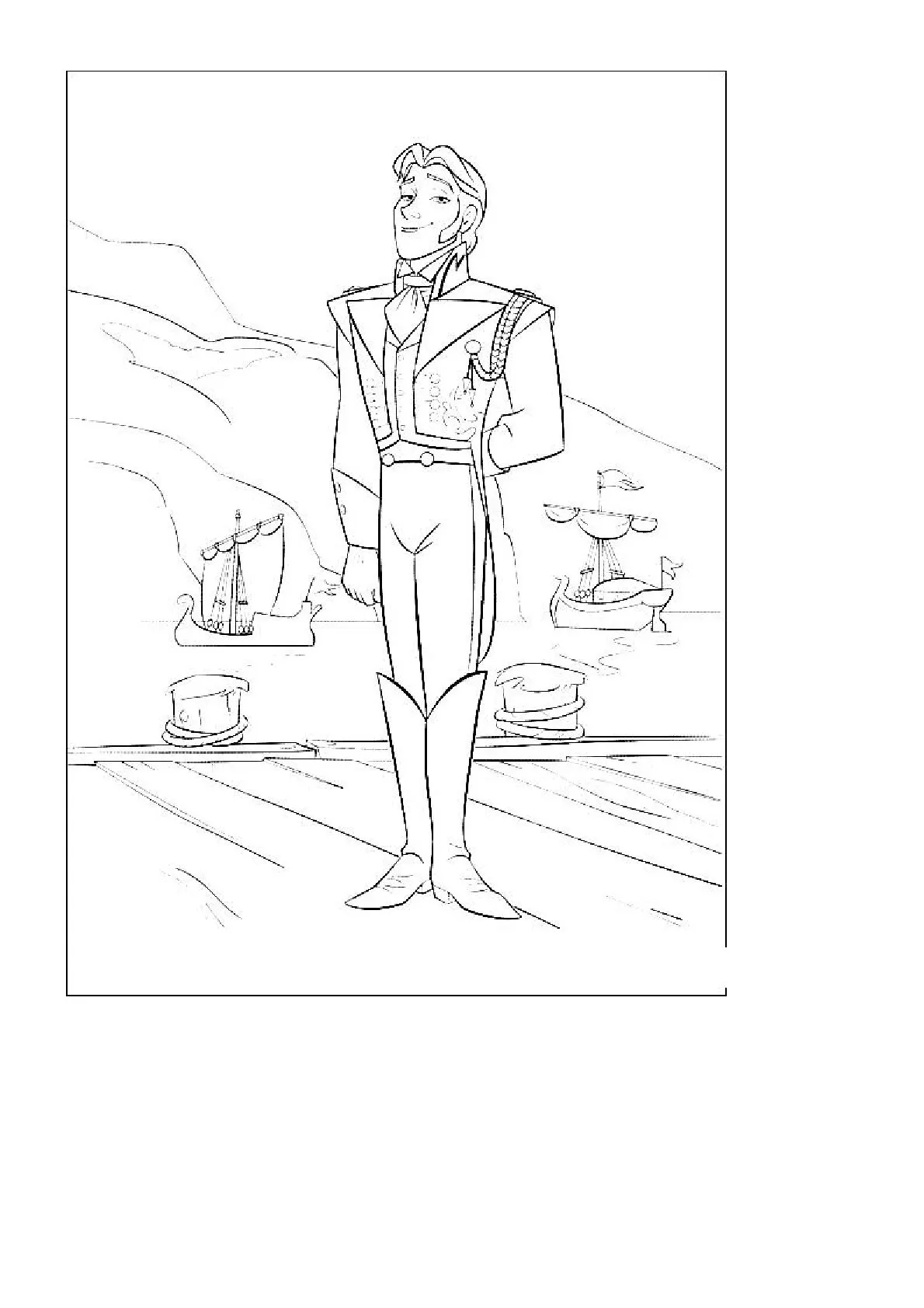Dibujo relacionado de Hans para colorear