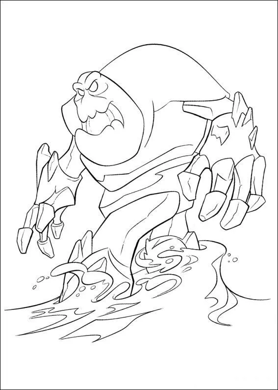 Ver dibujo completo de Marshmallow Enfadado para colorear Marshmallow Enfadado para colorear - Dibujo de Frozen para imprimir gratis