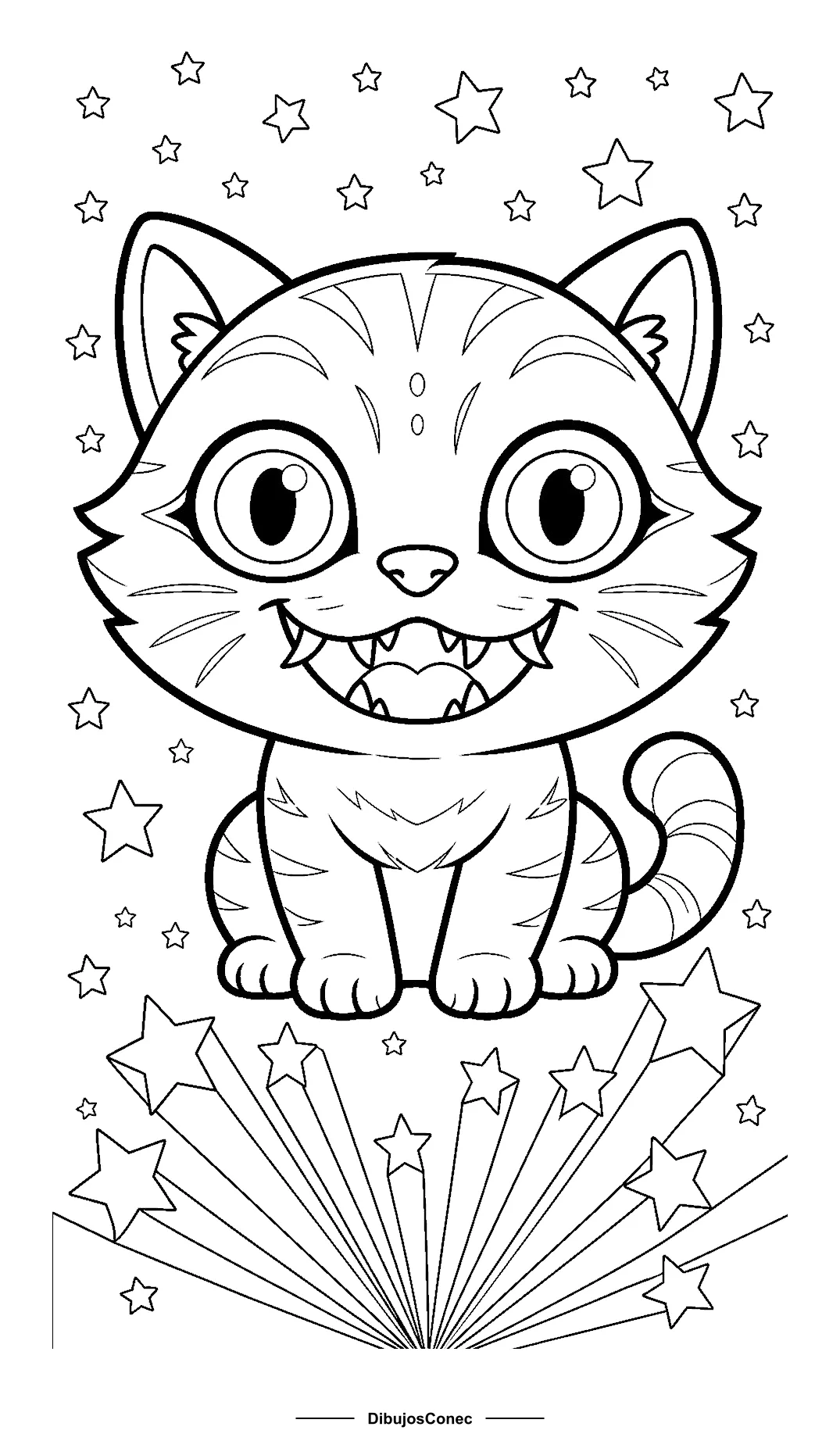 Derpy, el Tigre, entre Estrellas para colorear - Guerreras K-pop