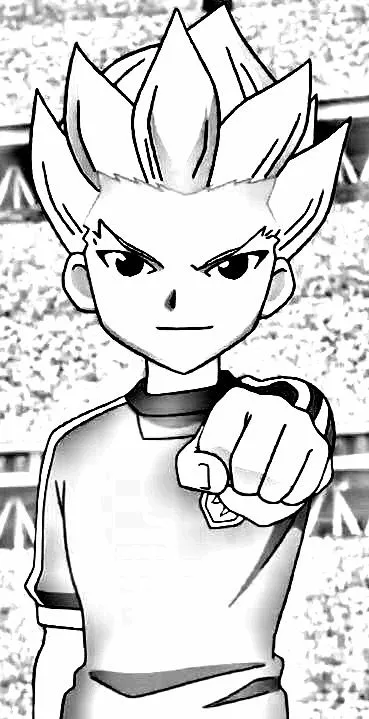 Dibujo relacionado de Axel Blaze Pose para colorear