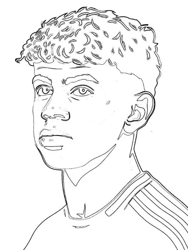 Rostro de Lamine Yamal