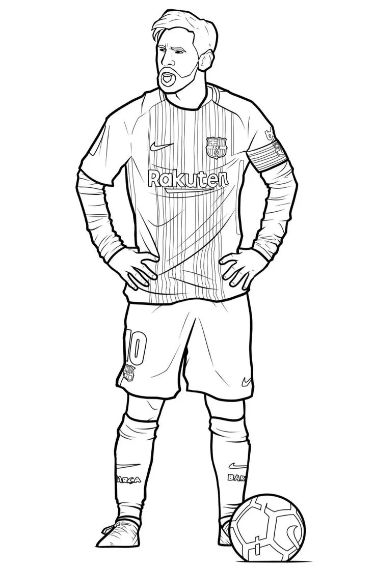 Haz clic para descargar dibujo de Messi Barcelona Rakuten para colorear e imprimir gratis Messi Barcelona Rakuten para colorear HD fácil y bonito - Descarga e imprime gratis - Dibujo exclusivo de Messi