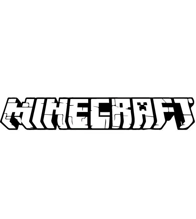 Letras de Minecraft para colorear HD fácil y bonito - Descarga e imprime gratis - Dibujo exclusivo de Minecraft