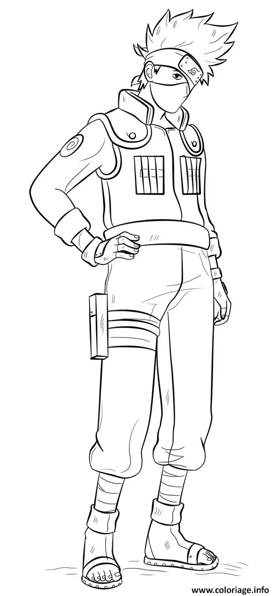 Haz clic para descargar dibujo de Kakashi Pose Completa para colorear e imprimir gratis Kakashi Pose Completa para colorear HD fácil y bonito - Descarga e imprime gratis - Dibujo exclusivo de Naruto