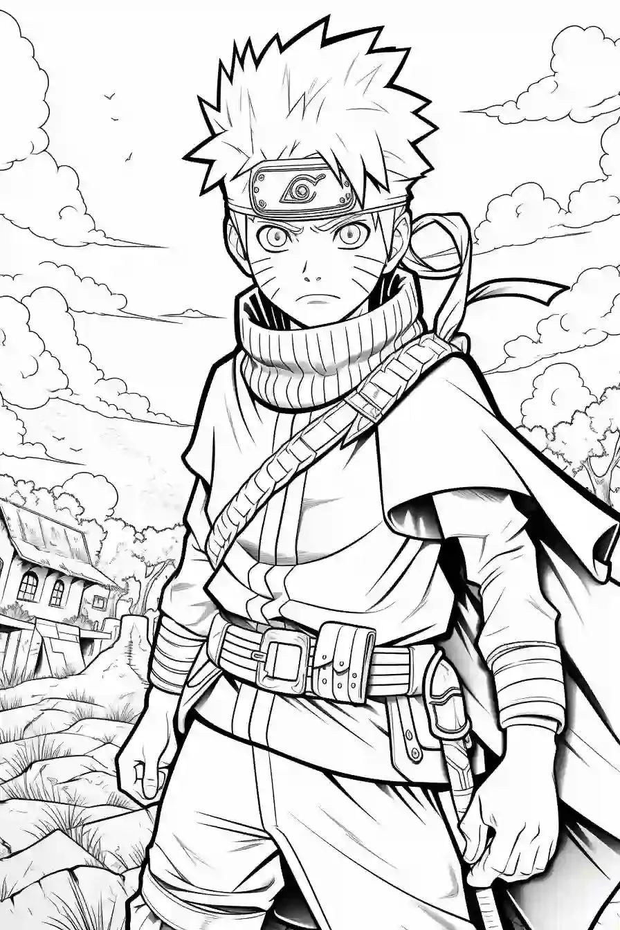 Haz clic para descargar dibujo de Naruto con Capa Aventurero para colorear e imprimir gratis Naruto con Capa Aventurero para colorear HD fácil y bonito - Descarga e imprime gratis - Dibujo exclusivo de Naruto