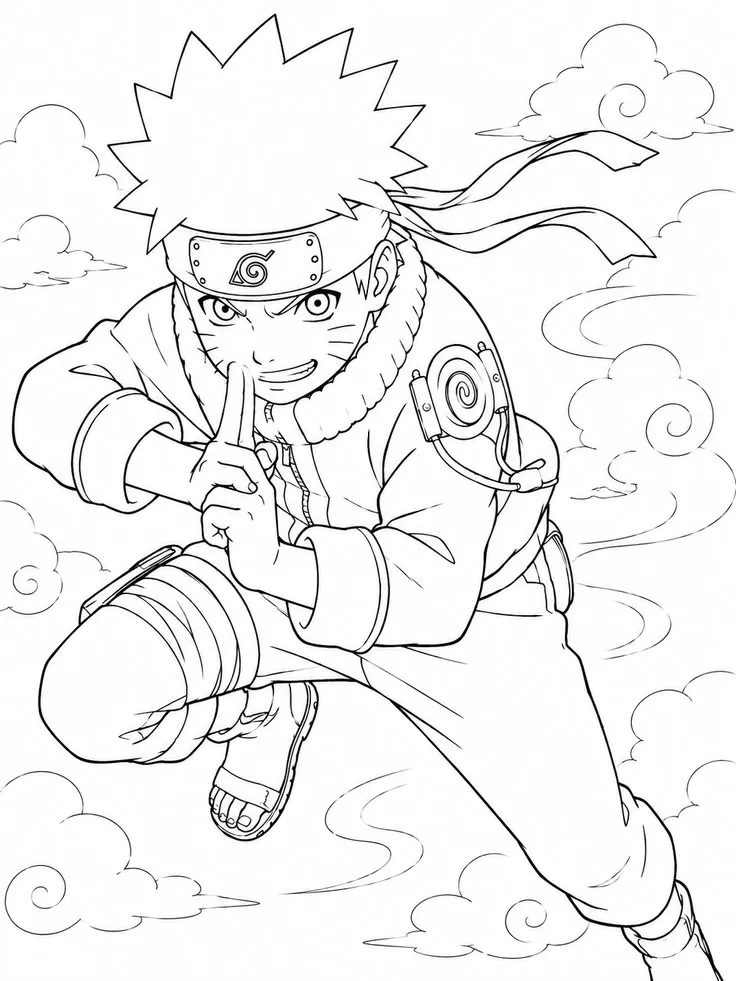 Haz clic para descargar dibujo de Naruto Haciendo Sello Jutsu para colorear e imprimir gratis Naruto Haciendo Sello Jutsu para colorear HD fácil y bonito - Descarga e imprime gratis - Dibujo exclusivo de Naruto