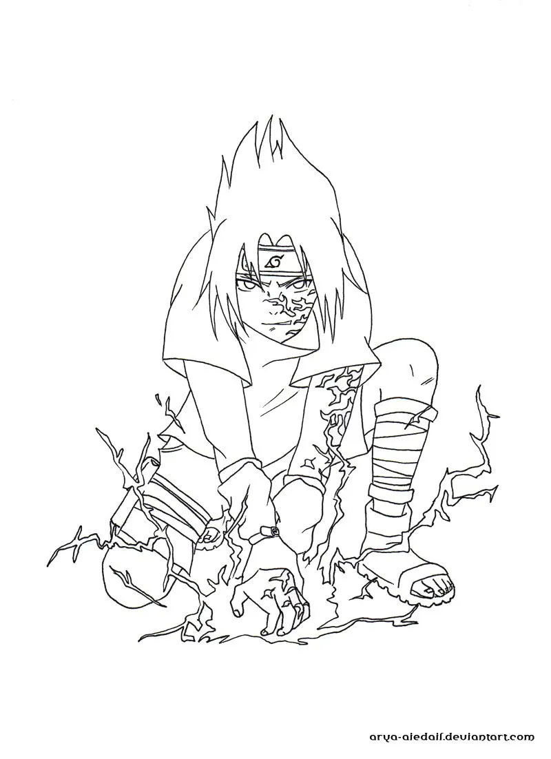 Haz clic para descargar dibujo de Sasuke Sello Maldito con Chidori para colorear e imprimir gratis Sasuke Sello Maldito con Chidori para colorear HD fácil y bonito - Descarga e imprime gratis - Dibujo exclusivo de Naruto