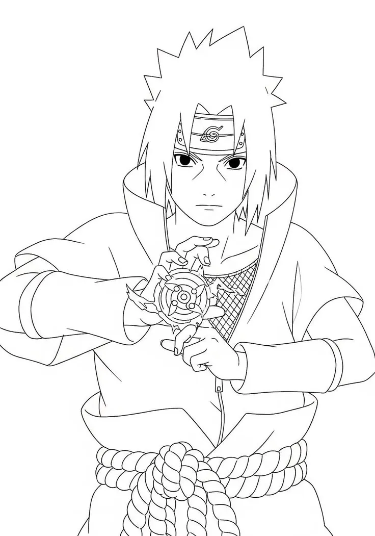Haz clic para descargar dibujo de Sasuke Sharingan de Frente para colorear e imprimir gratis Sasuke Sharingan de Frente para colorear HD fácil y bonito - Descarga e imprime gratis - Dibujo exclusivo de Naruto