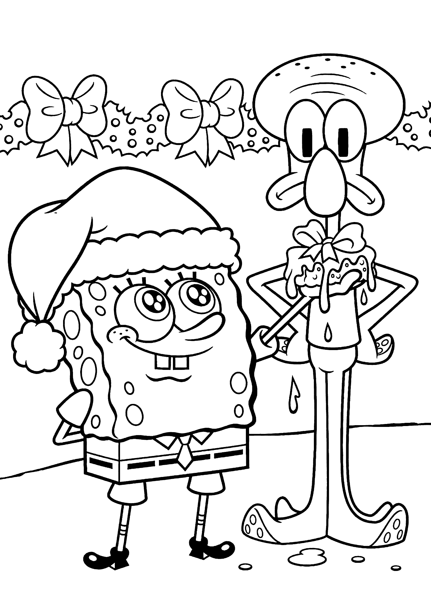 Haz clic para descargar dibujo de Bob Esponja y Calamardo Navidad para colorear (GIF) para colorear e imprimir gratis Bob Esponja y Calamardo Navidad para colorear (GIF) para colorear HD fácil y bonito - Descarga e imprime gratis - Dibujo exclusivo de Navidad
