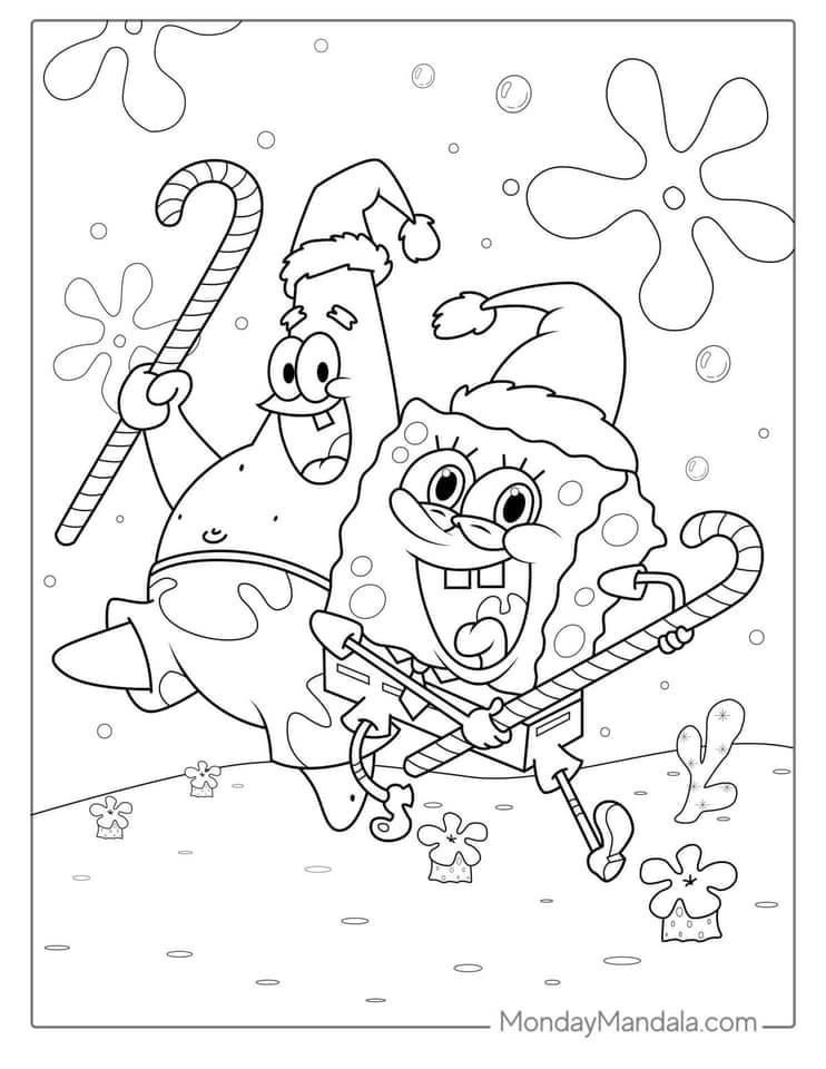 Haz clic para descargar dibujo de Bob Esponja y Patricio Navidad para colorear e imprimir para colorear e imprimir gratis Bob Esponja y Patricio Navidad para colorear e imprimir para colorear HD fácil y bonito - Descarga e imprime gratis - Dibujo exclusivo de Navidad