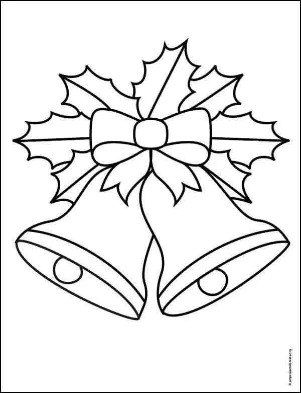 Haz clic para descargar dibujo de Campanas de Navidad para colorear e imprimir PDF para colorear e imprimir gratis Campanas de Navidad para colorear e imprimir PDF para colorear HD fácil y bonito - Descarga e imprime gratis - Dibujo exclusivo de Navidad