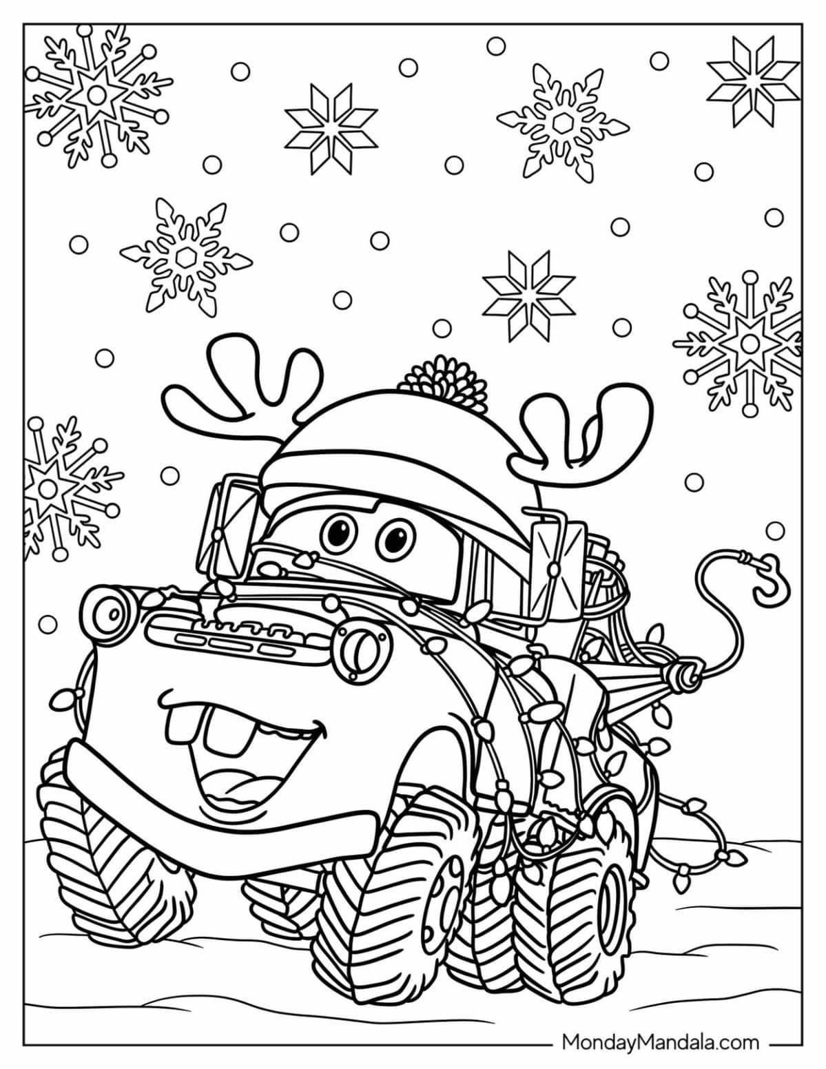 Haz clic para descargar dibujo de Mate de Cars Navidad para colorear e imprimir para colorear e imprimir gratis Mate de Cars Navidad para colorear e imprimir para colorear HD fácil y bonito - Descarga e imprime gratis - Dibujo exclusivo de Navidad