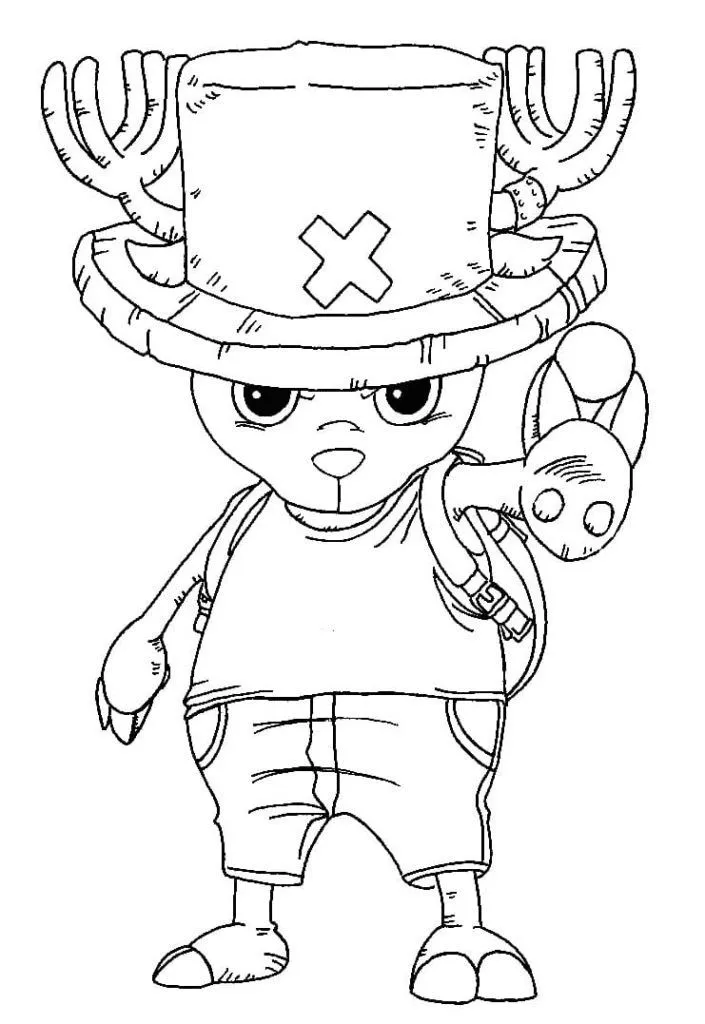 Haz clic para descargar dibujo de Chopper con Mochila de Doctor para colorear e imprimir gratis Chopper con Mochila de Doctor para colorear HD fácil y bonito - Descarga e imprime gratis - Dibujo exclusivo de One