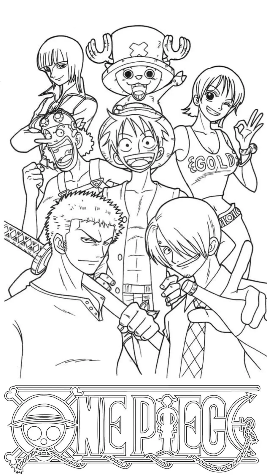 Haz clic para descargar dibujo de Nami con Bastón en el Barco para colorear e imprimir gratis Nami con Bastón en el Barco para colorear HD fácil y bonito - Descarga e imprime gratis - Dibujo exclusivo de One
