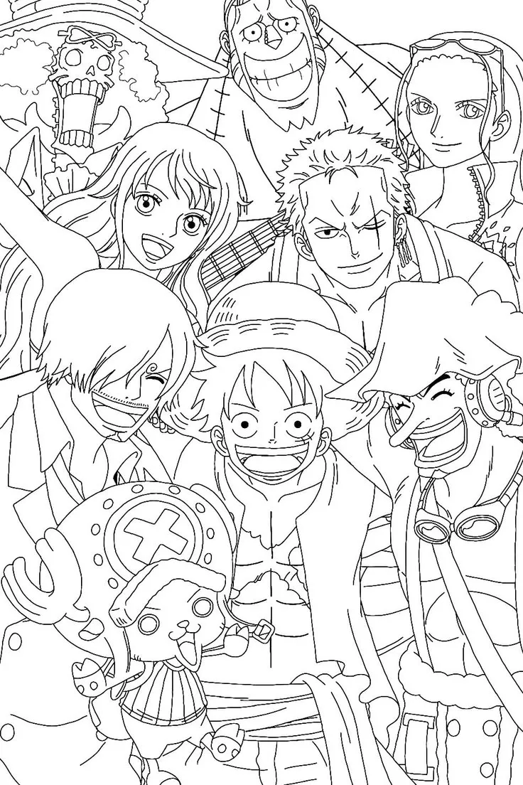 Haz clic para descargar dibujo de Tripulación del Sombrero de Paja Completa para colorear e imprimir gratis Tripulación del Sombrero de Paja Completa para colorear HD fácil y bonito - Descarga e imprime gratis - Dibujo exclusivo de One