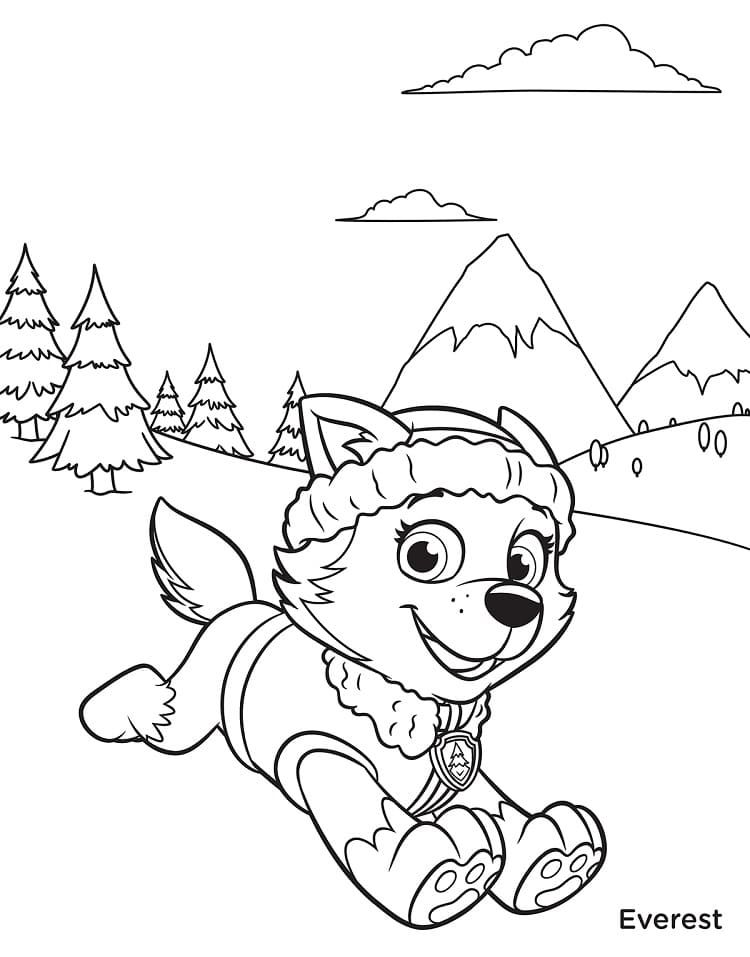 Dibujo relacionado de Everest Nieve para colorear