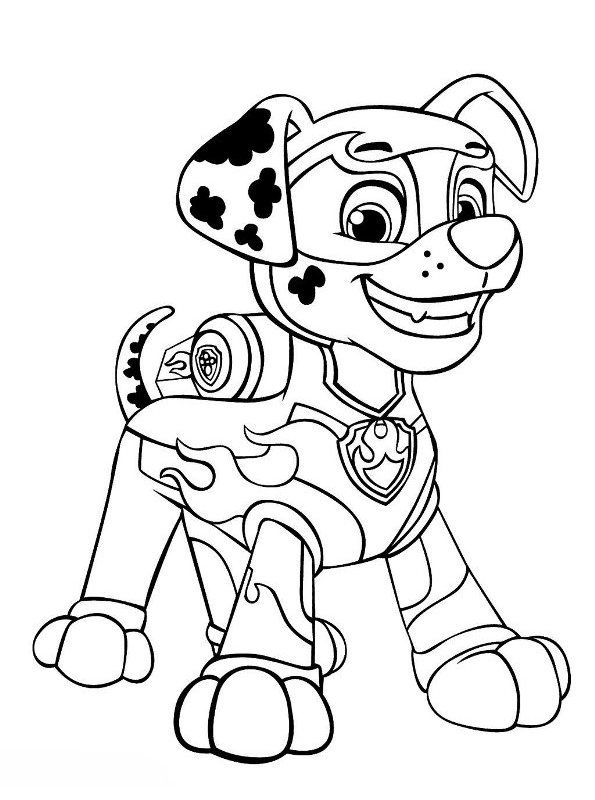 Haz clic para descargar dibujo de Marshall Bombero Sonriendo para colorear e imprimir gratis Marshall Bombero Sonriendo para colorear HD fácil y bonito - Descarga e imprime gratis - Dibujo exclusivo de Patrulla Canina