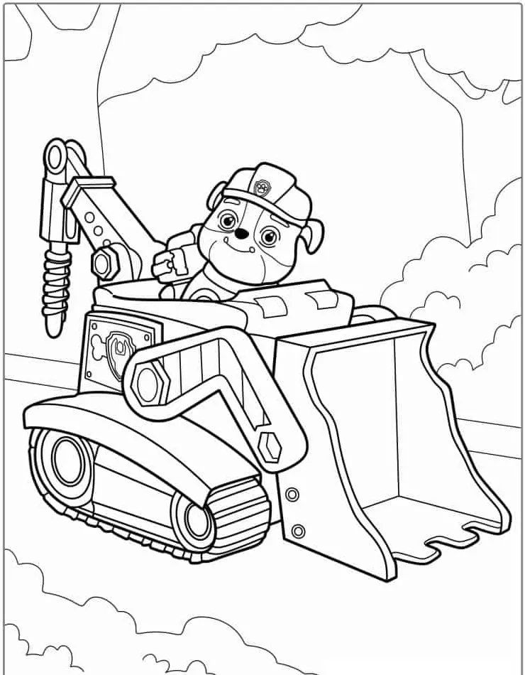 Ver dibujo completo de Rubble Constructor para colorear Dibujo de Rubble Constructor para colorear e imprimir gratis - Plantilla en alta calidad