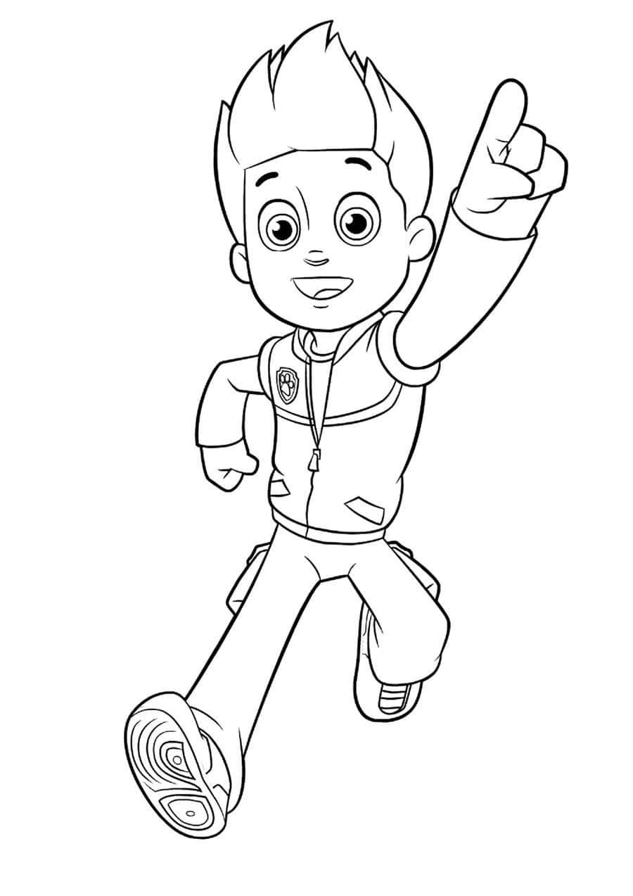 Haz clic para descargar dibujo de Ryder Corriendo para colorear e imprimir gratis Ryder Corriendo para colorear HD fácil y bonito - Descarga e imprime gratis - Dibujo exclusivo de Patrulla Canina