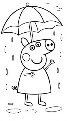 Haz clic para descargar dibujo de Peppa con Paraguas Bajo la Lluvia para colorear e imprimir gratis Peppa con Paraguas Bajo la Lluvia para colorear HD fácil y bonito - Descarga e imprime gratis - Dibujo exclusivo de Pepa