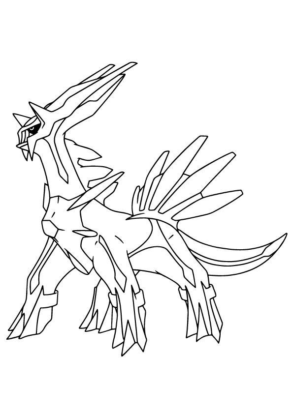 Ver dibujo completo de Dialga de Perfil para colorear Dibujo de Dialga de Perfil para colorear e imprimir gratis - Plantilla en alta calidad