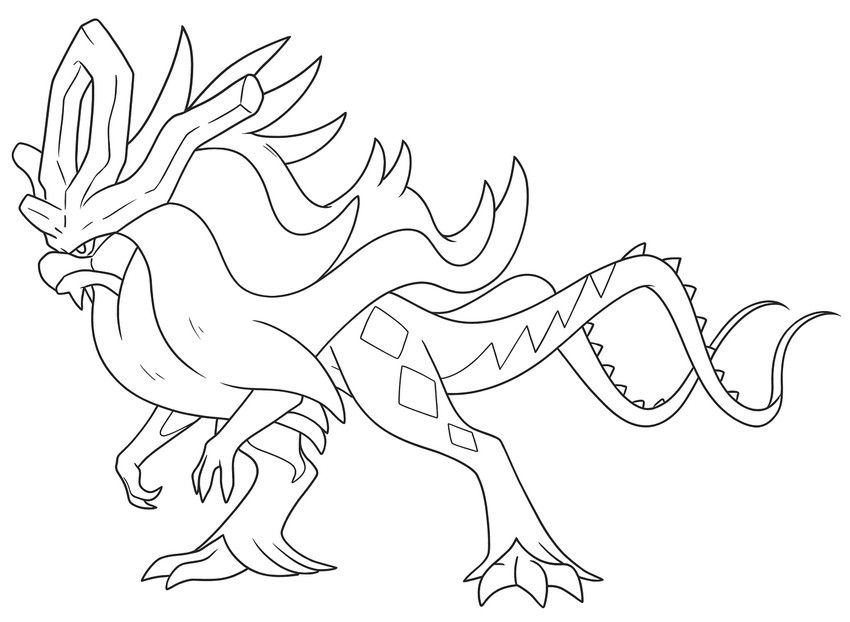 Ver dibujo completo de Kyurem Negro Dragón para colorear Dibujo de Kyurem Negro Dragón para colorear e imprimir gratis - Plantilla en alta calidad
