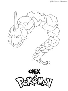 Ver dibujo completo de Onix con Nombre Pequeño para colorear Dibujo de Onix con Nombre Pequeño para colorear e imprimir gratis - Plantilla en alta calidad