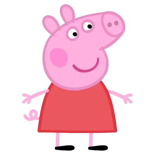 Icono de categoría de dibujos de Peppa Pig para colorear - Plantillas para imprimir gratis para niños
