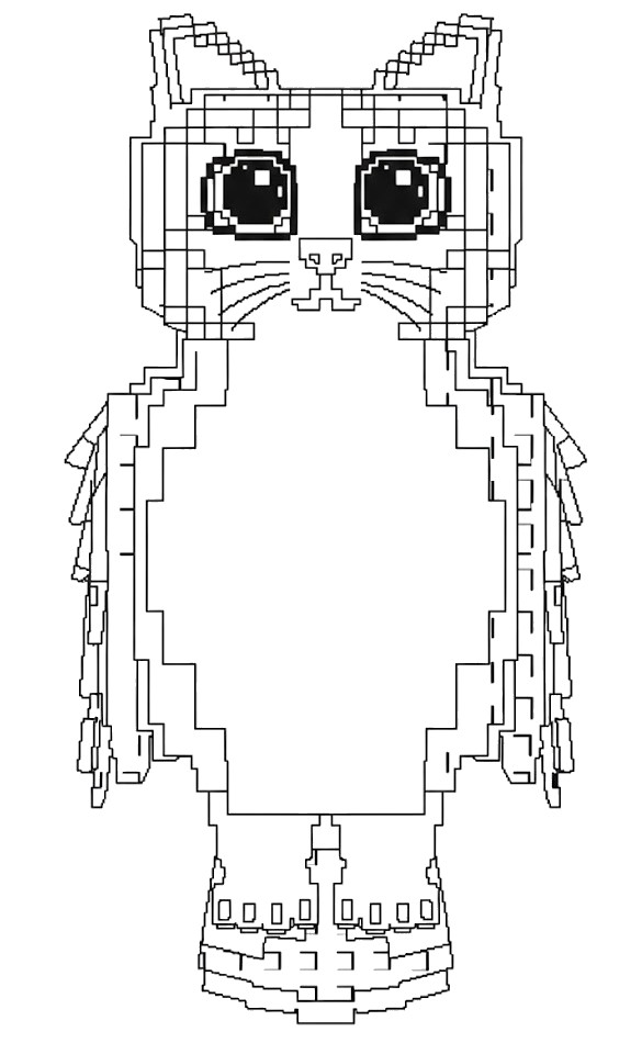 Personaje Brainrot Roblox para colorear HD fácil y bonito - Descarga e imprime gratis - Dibujo exclusivo de Roblox