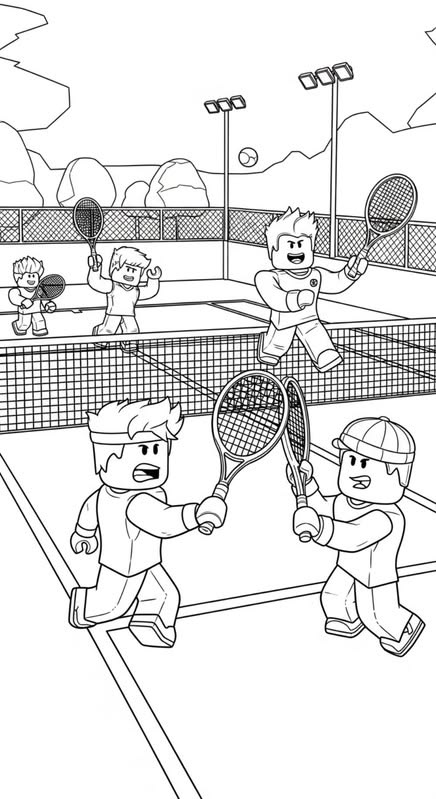 Tenis Roblox para colorear HD fácil y bonito - Descarga e imprime gratis - Dibujo exclusivo de Roblox